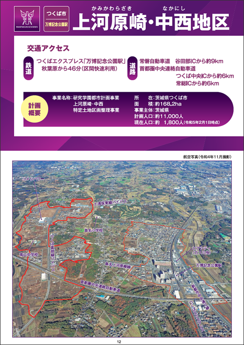 万博記念公園 上河原崎・中西地区の事業用地