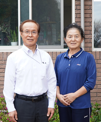 高橋孝さん、松本奈保子さん（島名杉の子保育園）